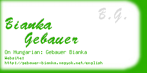 bianka gebauer business card